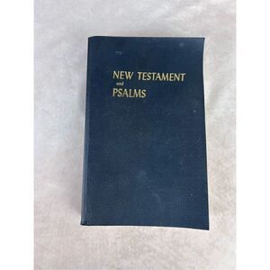 Vintage LARGE PRINT New Testament And Psalms 1964 HC KJV American Bible Society